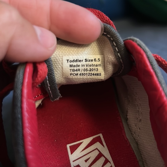 Vans toddler red grey - Picture 4 of 4